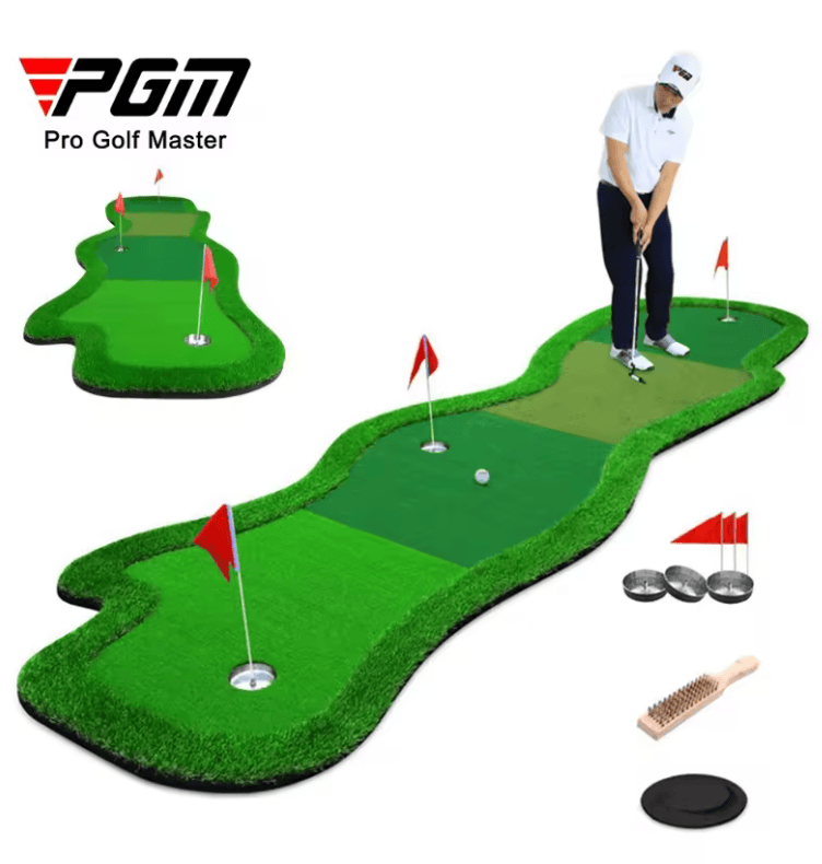 Indoor Putting Green 1 × 4 m voor Golf Putting Training thuis