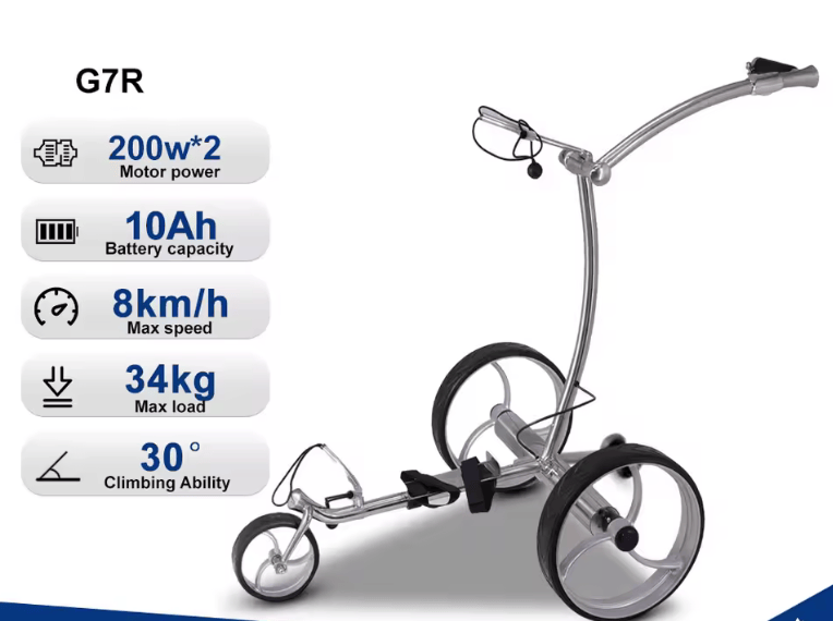 Golf Elektrotrolley mit 20 km Reichweite und 34 kg Tragfähigkeit