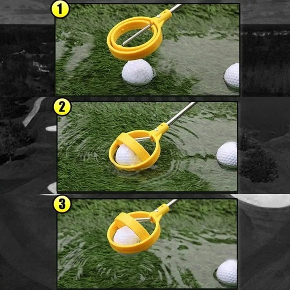 golfballenhengel – Golf bal Retriever bij het Aufheben een Golfballs