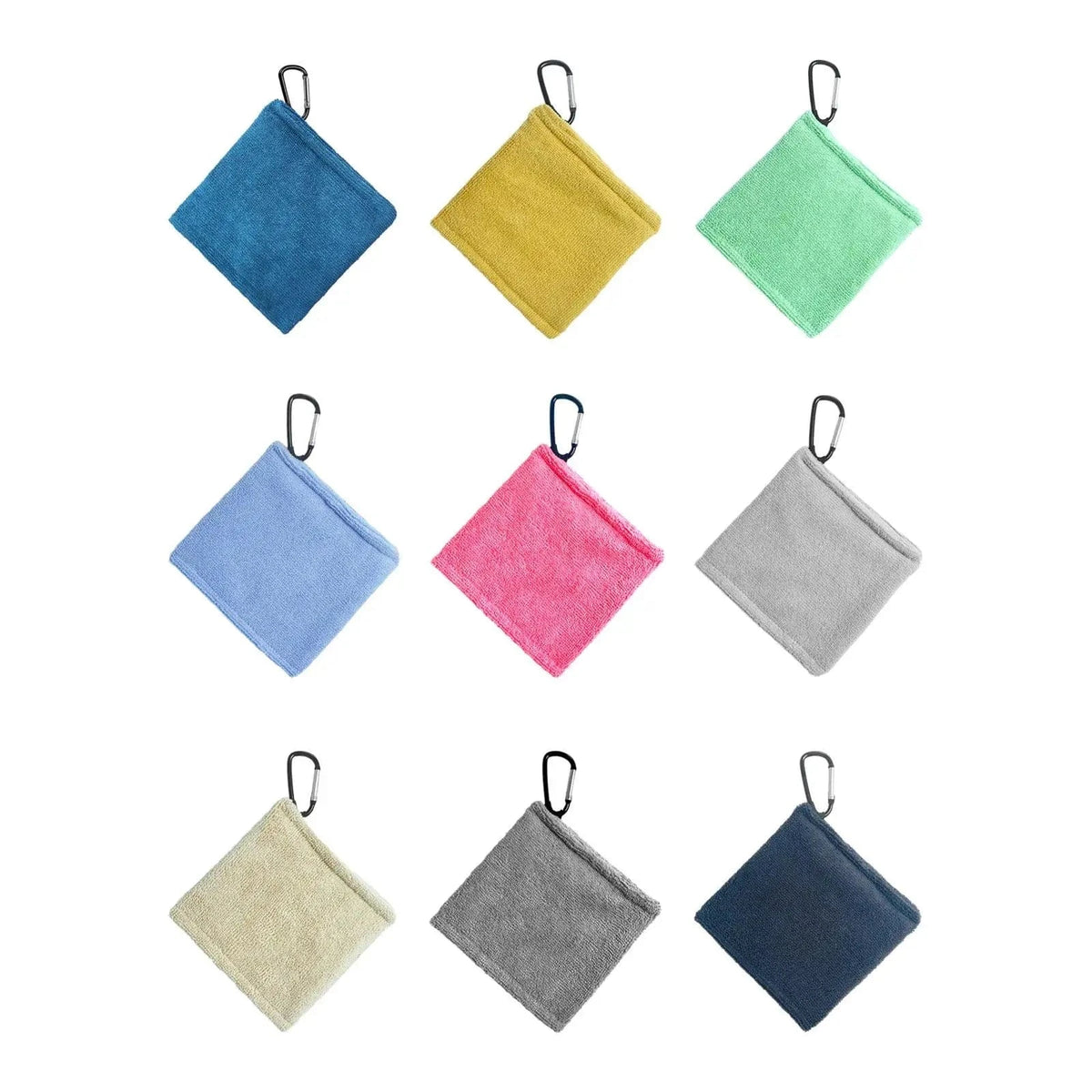 Golfbalhanddoek microvezel 14 × 14 cm – productfoto van GolfAccess