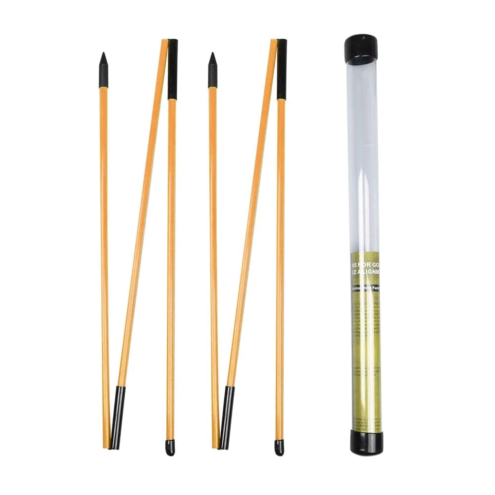 Golf alignment sticks – uitlijnstokken in oranje – productfoto van GolfAccess