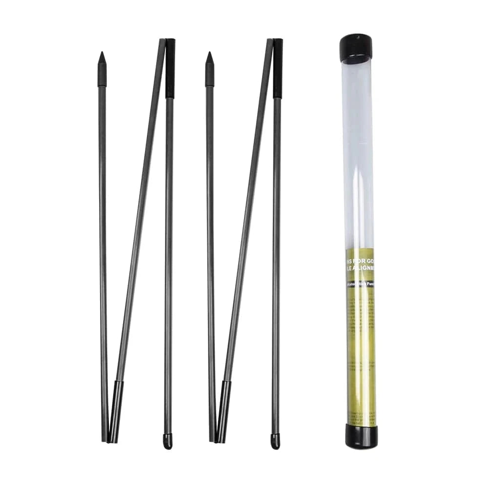 Golf Alignment Sticks zwart – uitlijnstokken voor golftraining