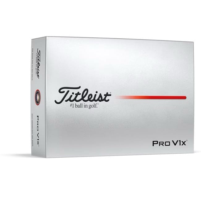 Titleist Pro V1x – 2025 Modell in Weiß - Verpackung