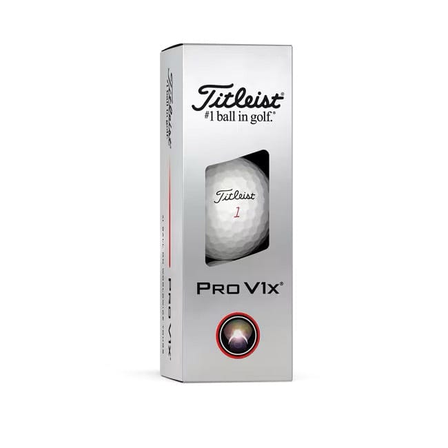 Titleist Pro V1x – 2025 Modell in Weiß - sleeve