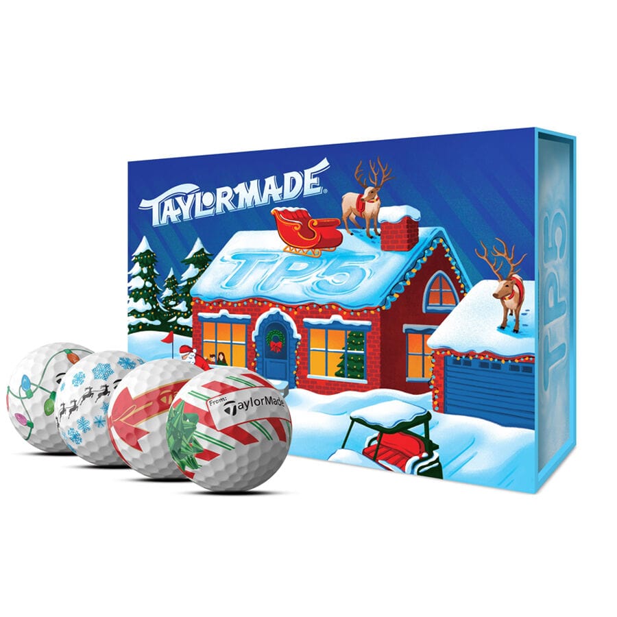 TaylorMade TP5 Winter Edition - Verpackung und 4 verschieden Bälle