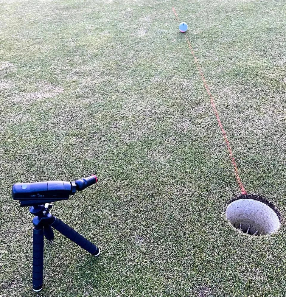 Golf puttinglaser met standaard – productfoto van GolfAccess