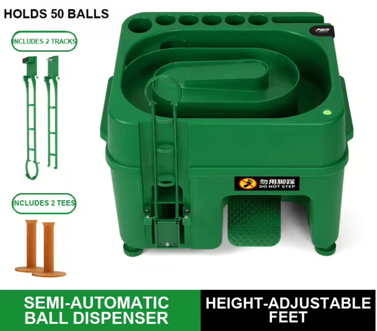 Golfball Feeder mit Doppel-Schienen-System für Driver und Eisentraining