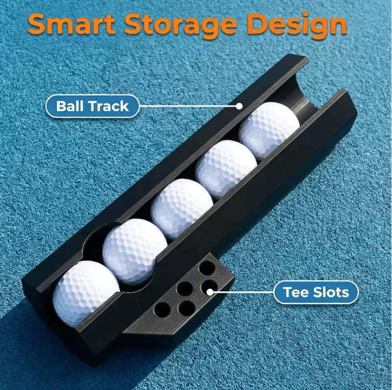 Porte-balles et porte-tees magnétique pour l’entraînement de golf