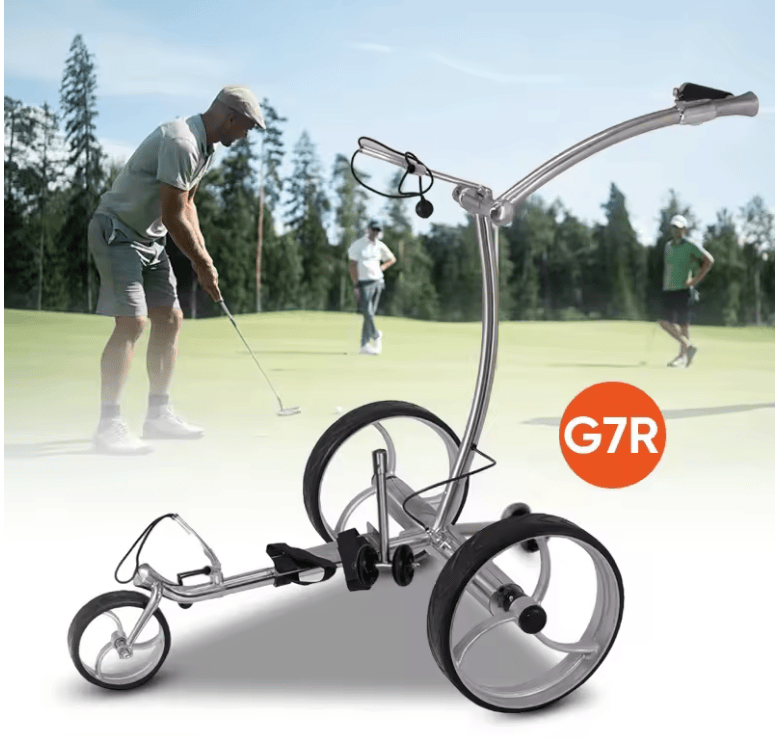 Elektrotrolley für Golfbag mit 24 V Motor und Fernbedienung