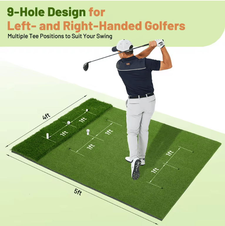 Dual Turf Golfmatte für Garten, Garage und Golfsimulator