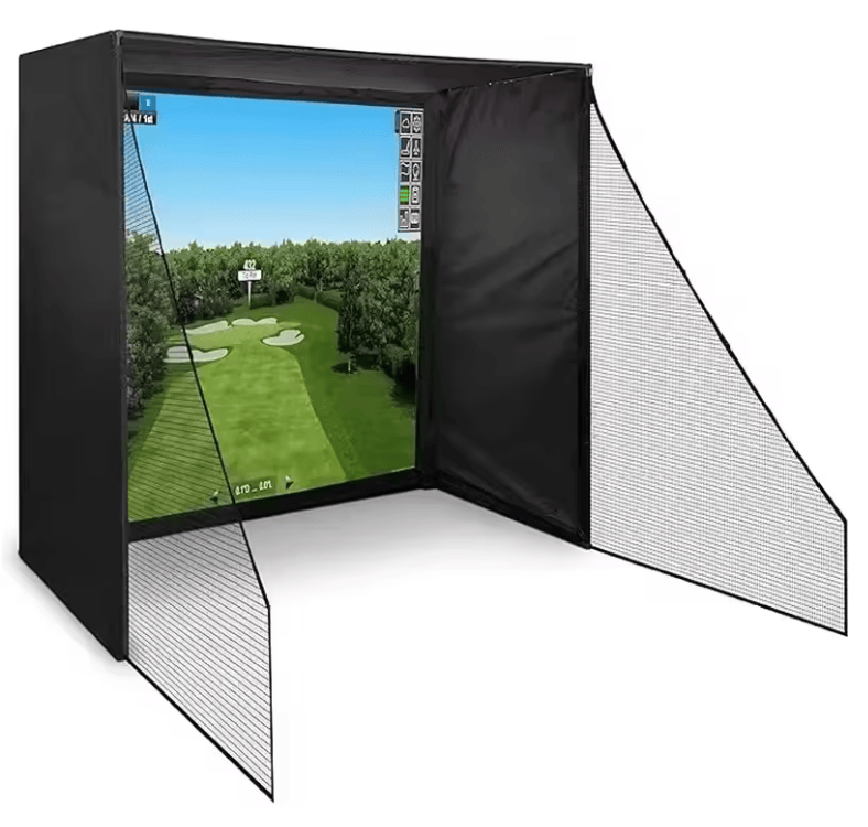Golf Simulator Enclosure Komplettset für Indoor Golf und Home Training