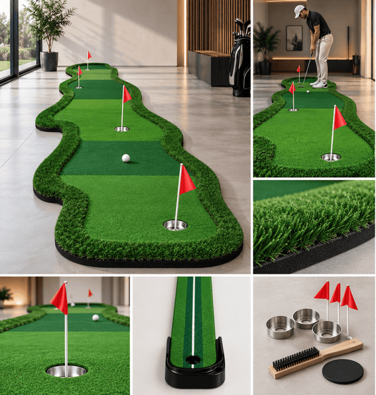 Professional Multi-Speed Putting Green 1 × 4 m für Putting Training zuhause