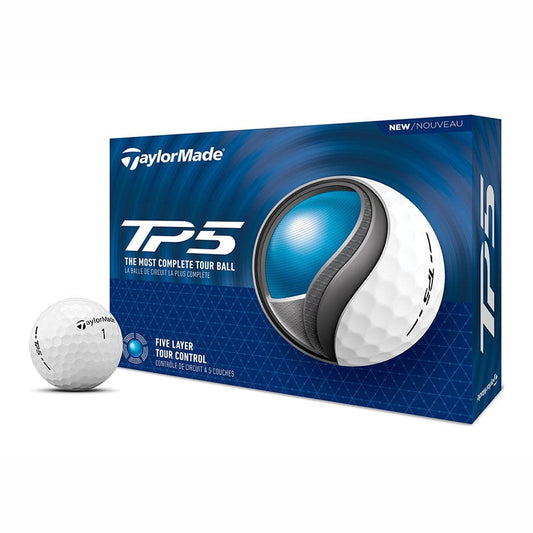 TaylorMade TP5 Golfball – Verpackung Weiß