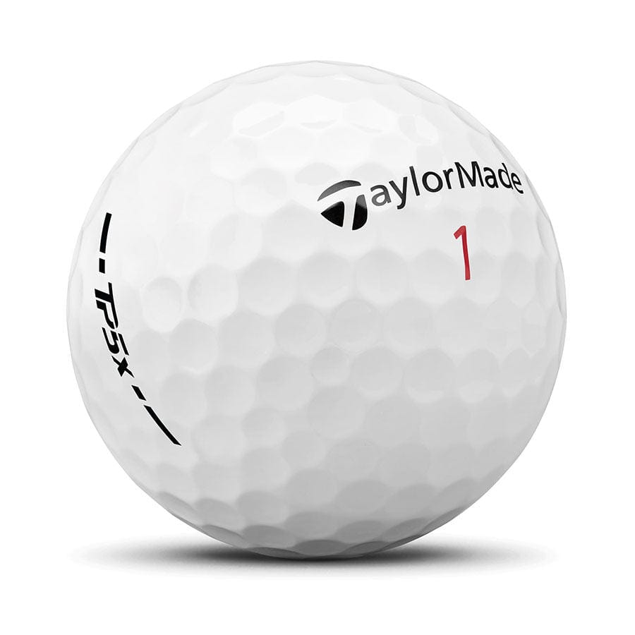TaylorMade TP5x Golfball – Vorderansicht Weiß
