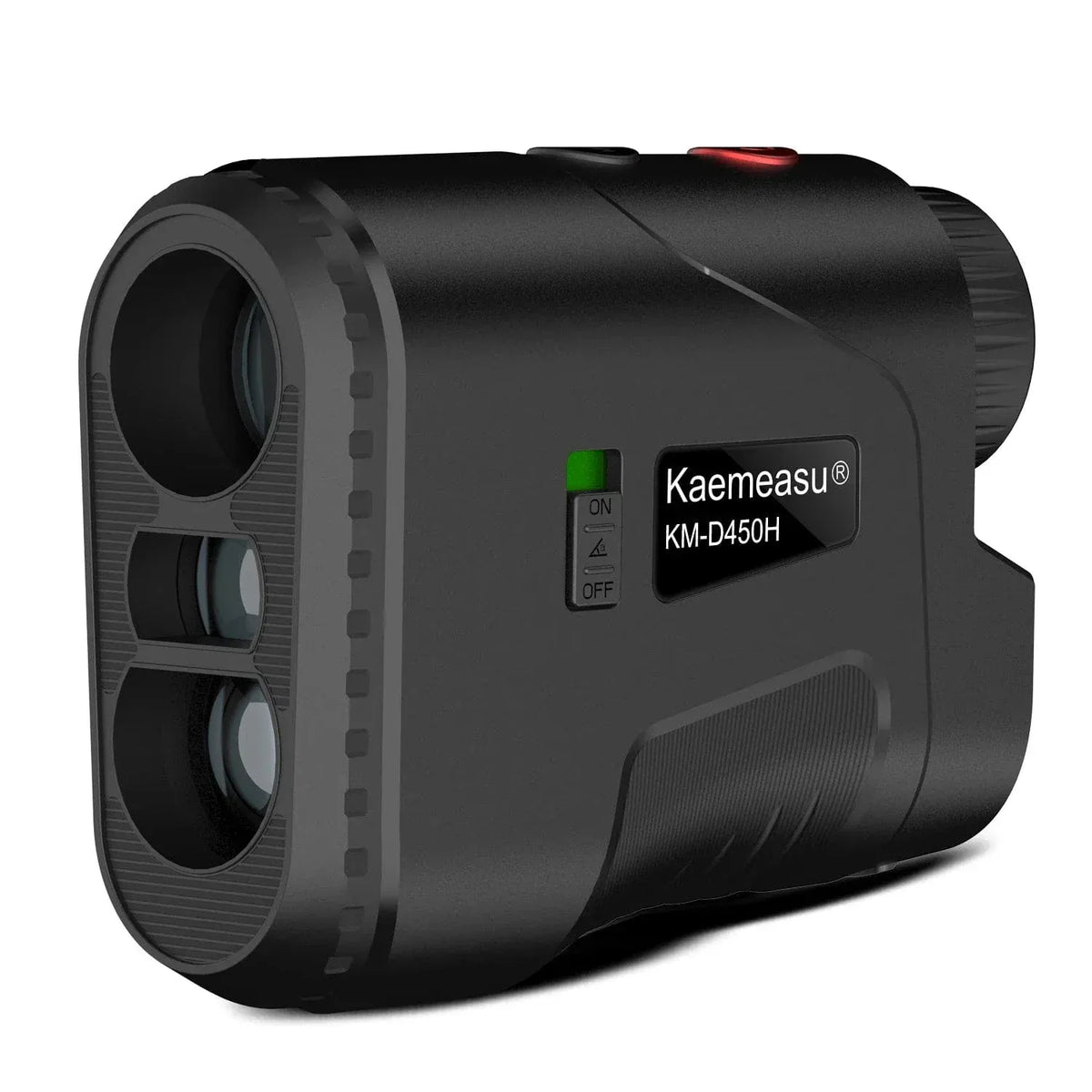 Golf Rangefinder KM-D 450 m schwarz – kompakter Laser Entfernungsmesser für Golf